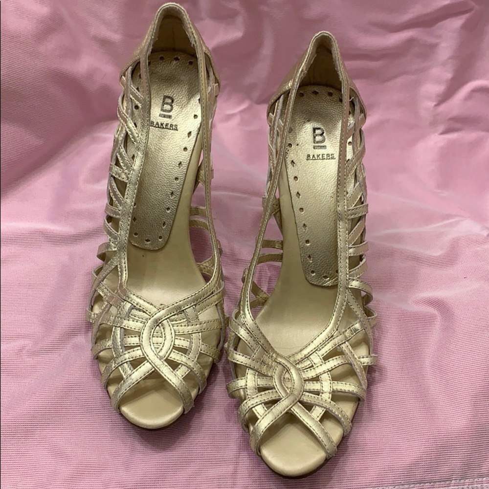 Bakers Gold Sandal High Heel